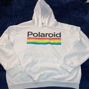 XL White Polaroid Hoodie